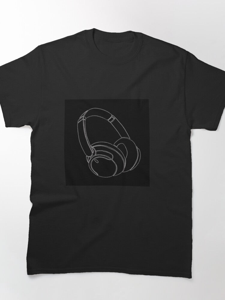 Headphones drawing simple Classic T-Shirt