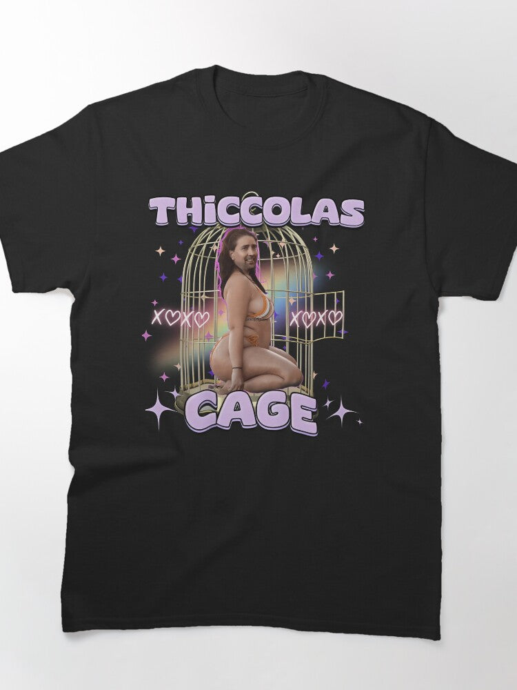 Thiccolas Cage Funny Meme Classic T-Shirt
