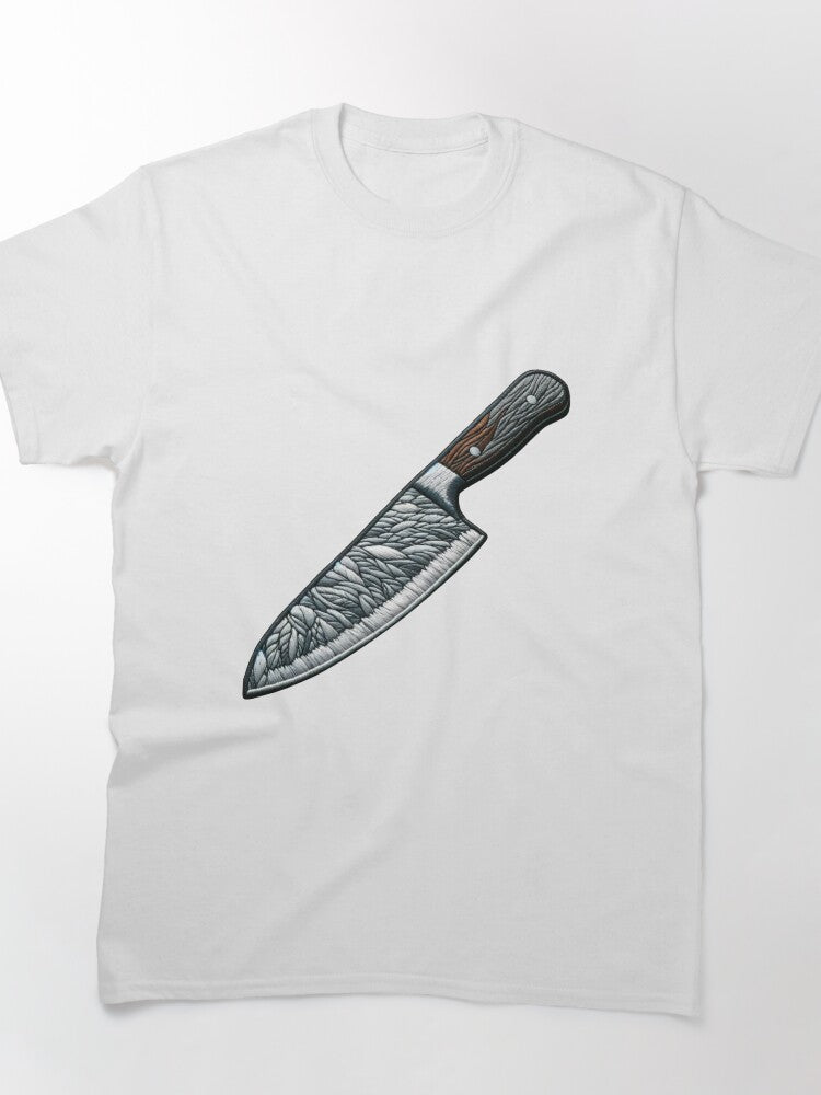 Embroidered Chef's Knife Classic T-Shirt