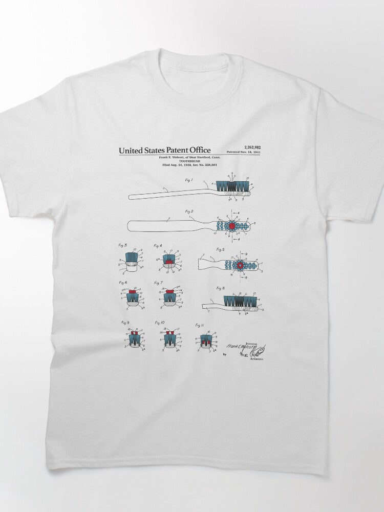 Toothbrush Patent Classic T-Shirt