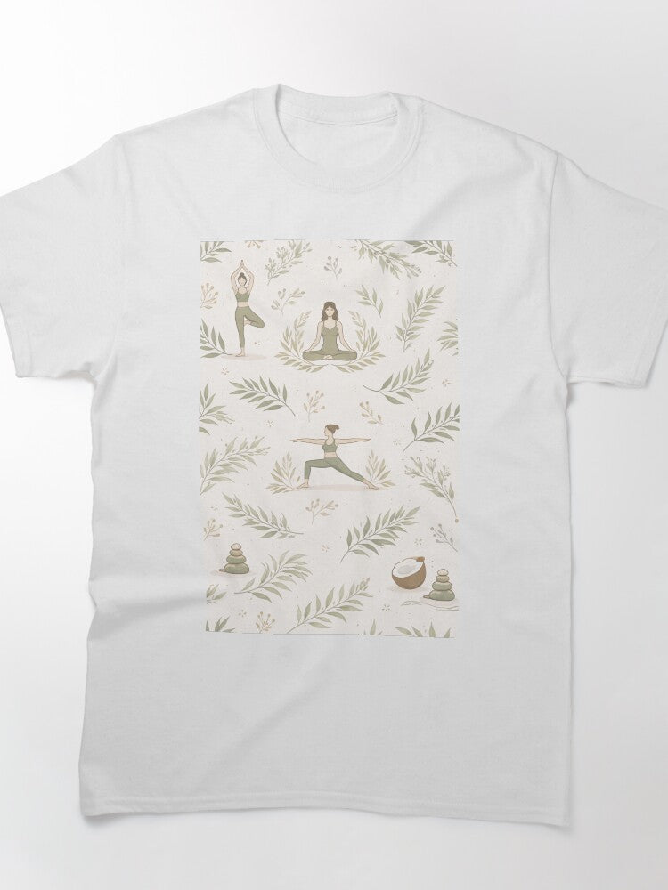 Natural Balance Lifestyle: Organic Yoga Frame Phone Wrap Classic T-Shirt