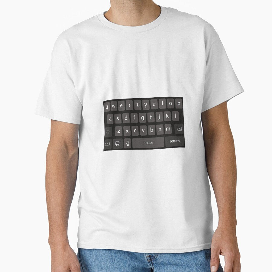 MOBILE PHONE KEYBOARD BLACK Classic T-Shirt