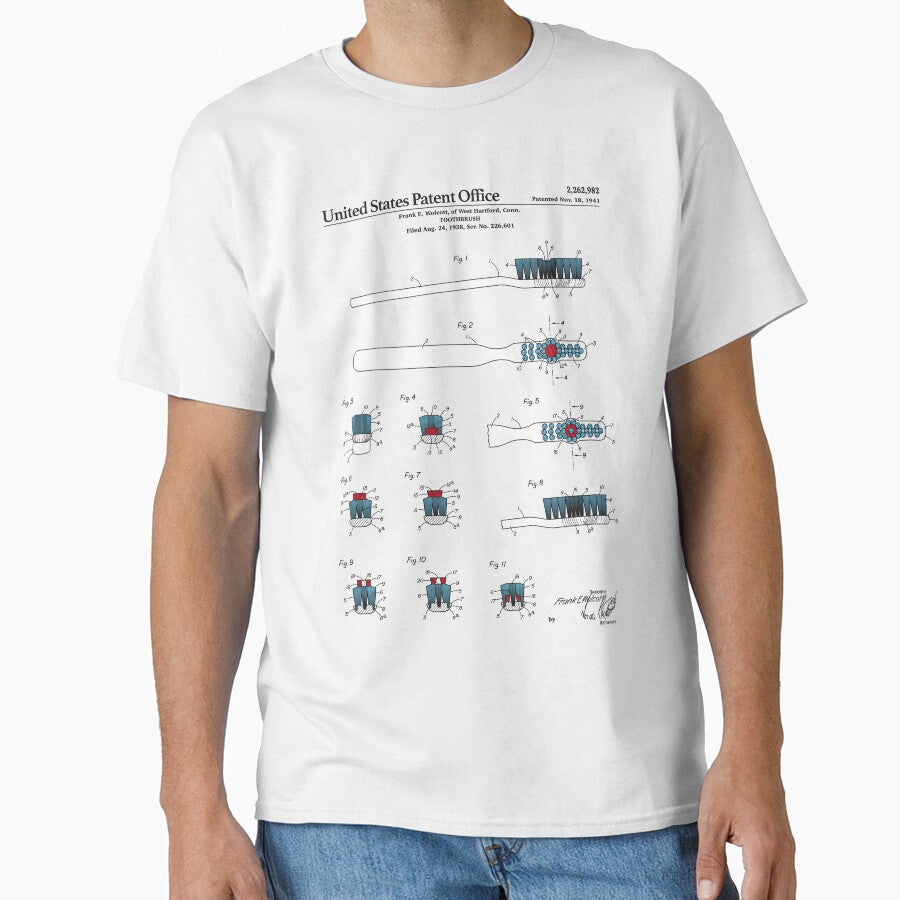 Toothbrush Patent Classic T-Shirt