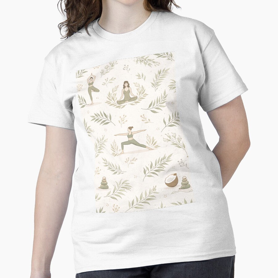 Natural Balance Lifestyle: Organic Yoga Frame Phone Wrap Classic T-Shirt