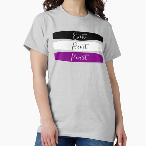 Ace Pride Exist, Resist, Persist Classic T-Shirt